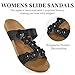 Ecetana Womens Slide Sandals Comfortable Dressy Orthopedic Summer Beach Flats Casual Arch Support Fashion Slip on Walking Shoes