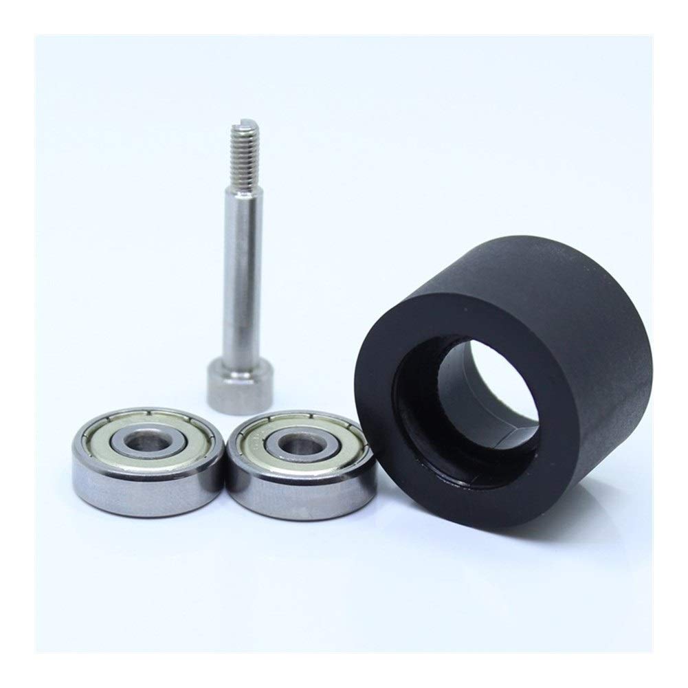 Power Transmission Products PU 635 Bearing for Sliding Doors 5x30x20mm with Screw Driven Roller Conveyor Belt Double Bearing Wear-Resistant Guide Wheel Ball Bearings(2Pcs)