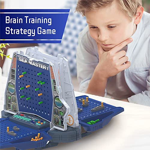 Icore Electronic Battle Board Game | Classic Brain Training Strategy Games 1 Or 2 Players | Talking Aircraft Carrier Computer Voice Teaching System Teaching Logic Thinking | Adventure Toys Gifts #TOP2