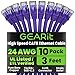 GearIT 10 Pack, Cat 6 Ethernet Cable Cat6 Snagless Patch 3 Feet - Computer LAN Network Cord, Purple - Compatible with 10 Port Switch POE 10port Gigabit
