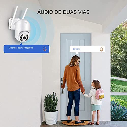 Wifi Hd 1080p Câmera de Segurança, Câmera Ip Icsee Prova D'água Infravermelho Externa