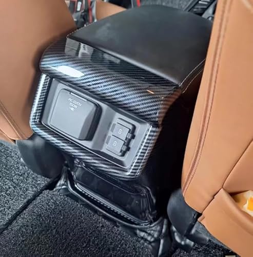 Luyhok Rear Air Vent Outlet Cover Trims for Isuzu MU-X MUX 2025 2026 Car Accessories ABS Outlet Air Vent Panel Trims Protector，Kick Guard