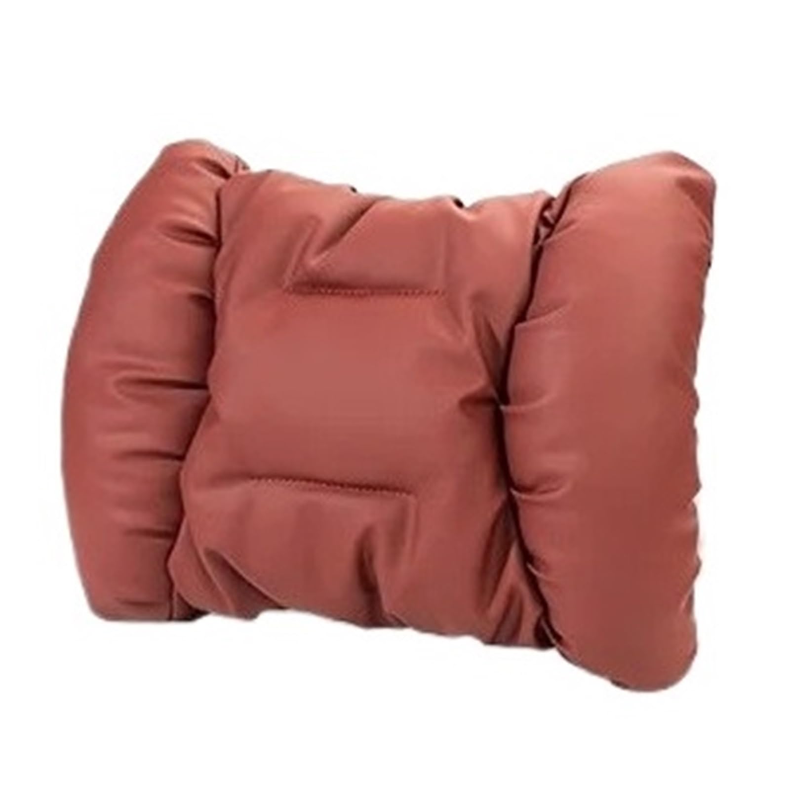 POAWUDJA Car Pillow Car Neck Pillow Backrest Breathable Fit For Mercedes Maybach For Audi Headrest Removable Cover(Waist support [Volcano Red])