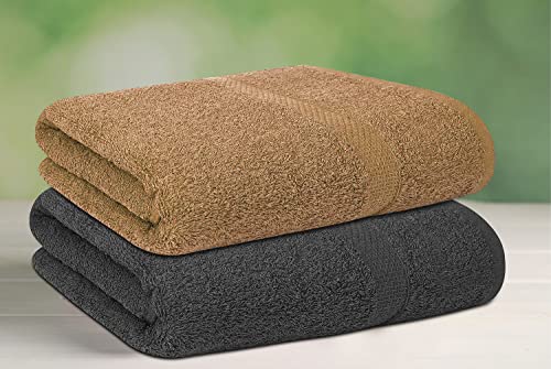 Textila Cotton Bath Towels - Large Bath Towel 27X52 Inches - Pack Of 4 - Multi Color - Soft And Absorbent Towels For Bathroom, Gym, Pool, Spa, Hotel, Home & Body Wrap Use #TOP4