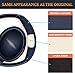 SOULWIT Replacement Kit for Bose QuietComfort QC35/QC35 ii Over-Ear Headphones, Ear Pads Cushions + Headband + Silicone Earpads Cover Protector - Blue