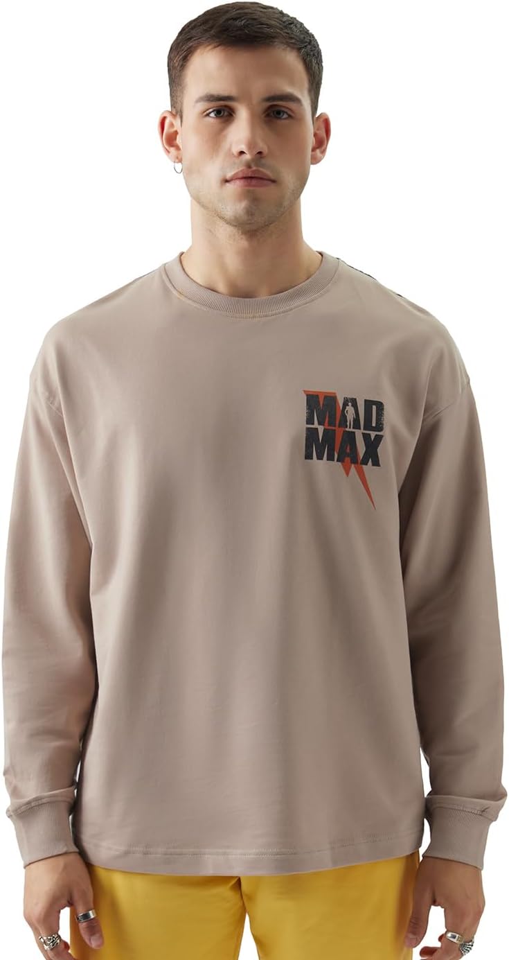 The Souled StoreOfficial WB: Mad Max Oversized Full Sleeve T-Shirts