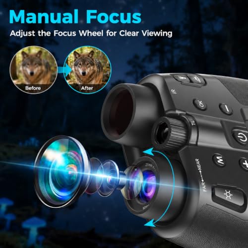 Image of Vtiisama Night Vision Goggles, Digital Night Vision Binoculars for Adults