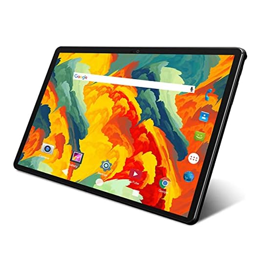 Tablet 10.1 Inch Android 9.0 3G Phone Tablets with 2GB RAM+32GB ROM Dual Sim Card 2MP+ 5MP Camera, WiFi, Bluetooth, GPS, Quad Core, HD Touchscreen, Support 3G Phone Call (Black)