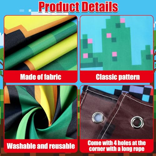 Pixel Game Party Set - Boxes + Banner