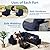 TINASUUS 6 Pieces Patio Furniture Sets, All-Weather Outdoor Furniture Wicker Patio Conversation Set Outdoor Sectional w Cushions for Porch Poolside Backyard Deck Lawn (Coffee-Dark Blue)