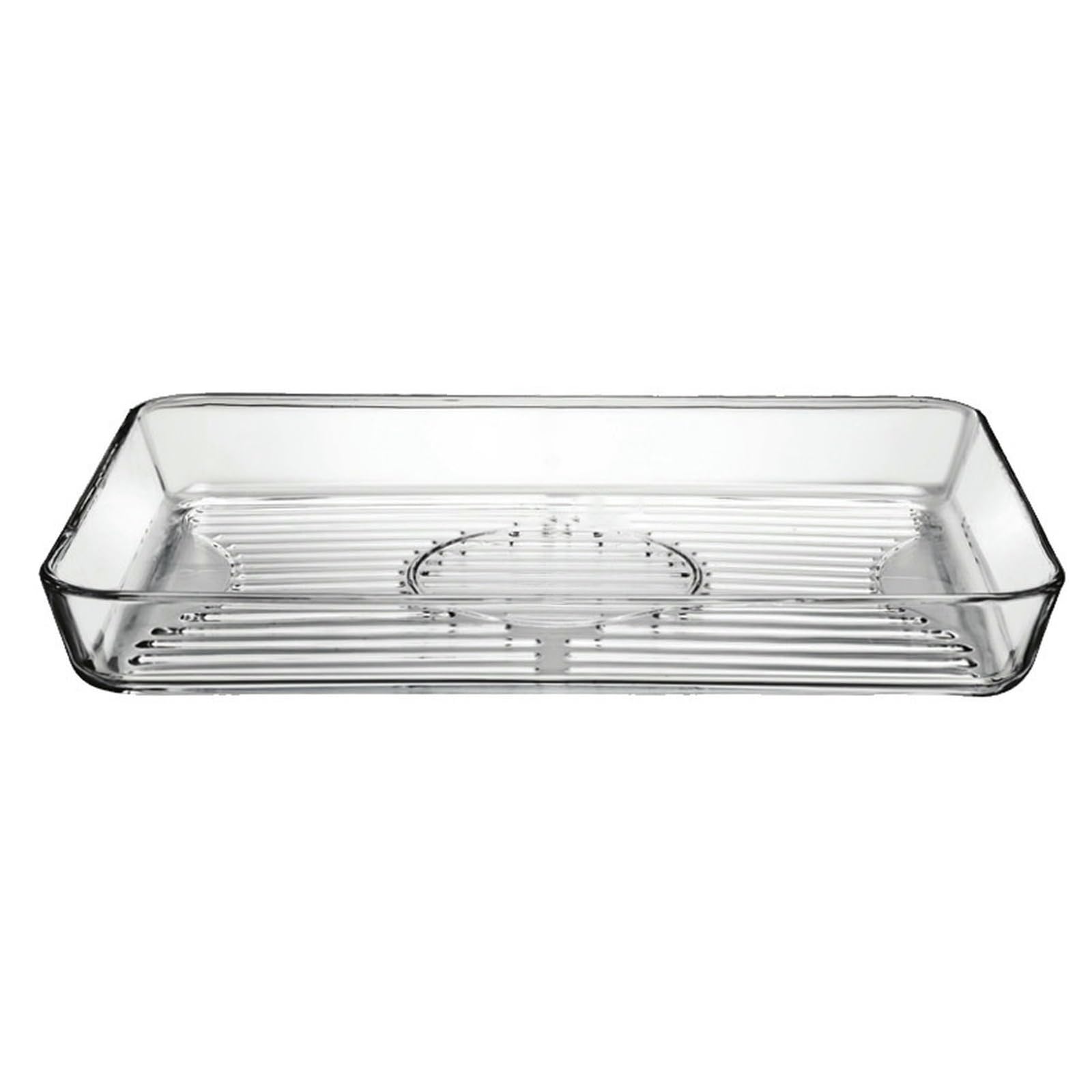 Plaque de cuisson anti-adhésive en verre à rayures, l'excellence d'un ustensile exquis