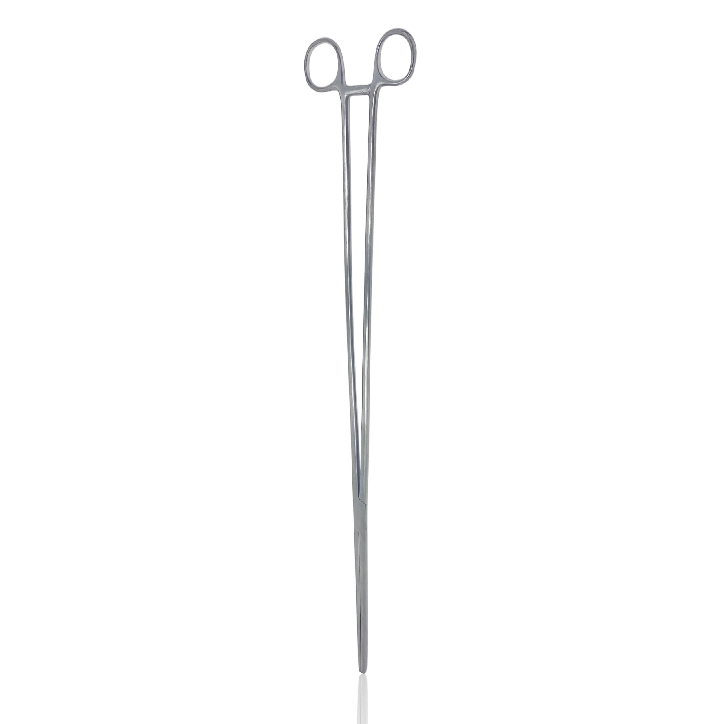 Cynamed Hemostat Forceps with Serrated Jaws - Premium High Polish Stainless Steel (5.5 in., Full-Serrated, Straight Tips)