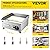 VEVOR 14" Commercial Electric Griddle,110V 1500W Electric Countertop Griddle Non-Stick Restaurant Teppanyaki flat top Grill Stainless Steel 122°F-572°F Adjustable Temperature Control