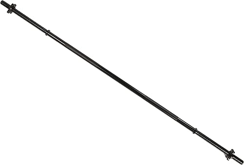 Miniatura 9 de Fitvids Barbell Weight Set, Cast Iron 1" Standard Weight Plates Including 5FT Standard Barbell Bar & Star Locks, 95 Pounds Set (85 Lbs Plates + 10