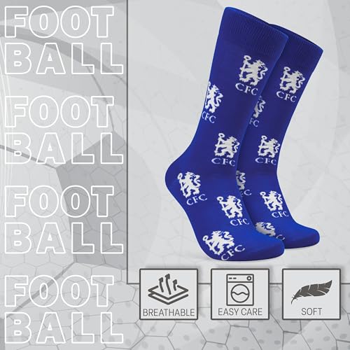 Chelsea FC Boys Crew Socks, 4 Pack Breathable Socks - Gifts for Kids3
