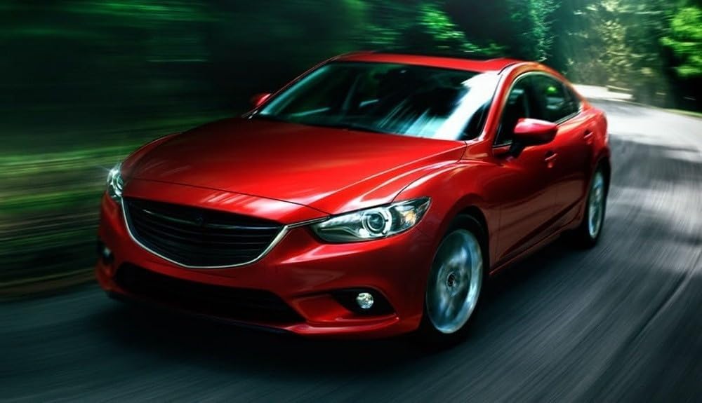 iJDMTOY Complete Set Fog Lights Foglamp Kit with Halogen Bulbs, Wiring On/Off Switch and Garnish Bezel Covers Compatible With 2014-2016 Mazda 6 (Excluding Mazda6 Grand Touring Trim)