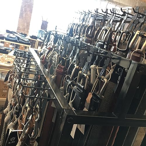 Metalowy stojak ekspozycyjny na paski, krawaty, szaliki, portmonetki, oszczędzający miejsce organizer z haczykami do szaf i użytku detalicznego, trwałe rozwiązanie do przechowywania akcesoriów