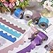 Aodaer 6 Rolls 390 Ft Glitter Bulletin Board Borders Set Colorful Scalloped Rolled Border Trim Shiny Classroom Bulletin Board Decorations for School Office Home DIY Birthday Party Decor, Winter Color