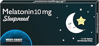 WEST-COAST Sleepneed Melatonin 10mg | Formulated to Promote Peaceful Sleep | Advanced Sleep Support | Stay Asleep Longer, Easy to Take, Faster Absorption - 10 Tablets