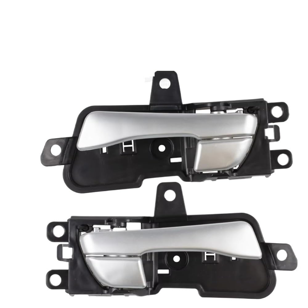 HRTLSS Door Pull Handle Inner Trim for Sonata 2011 2012 2013 2014 82610-3S010 82620-3S010 Car Interior Inside Inner Door Handle Left Right(1 Pair Silver)