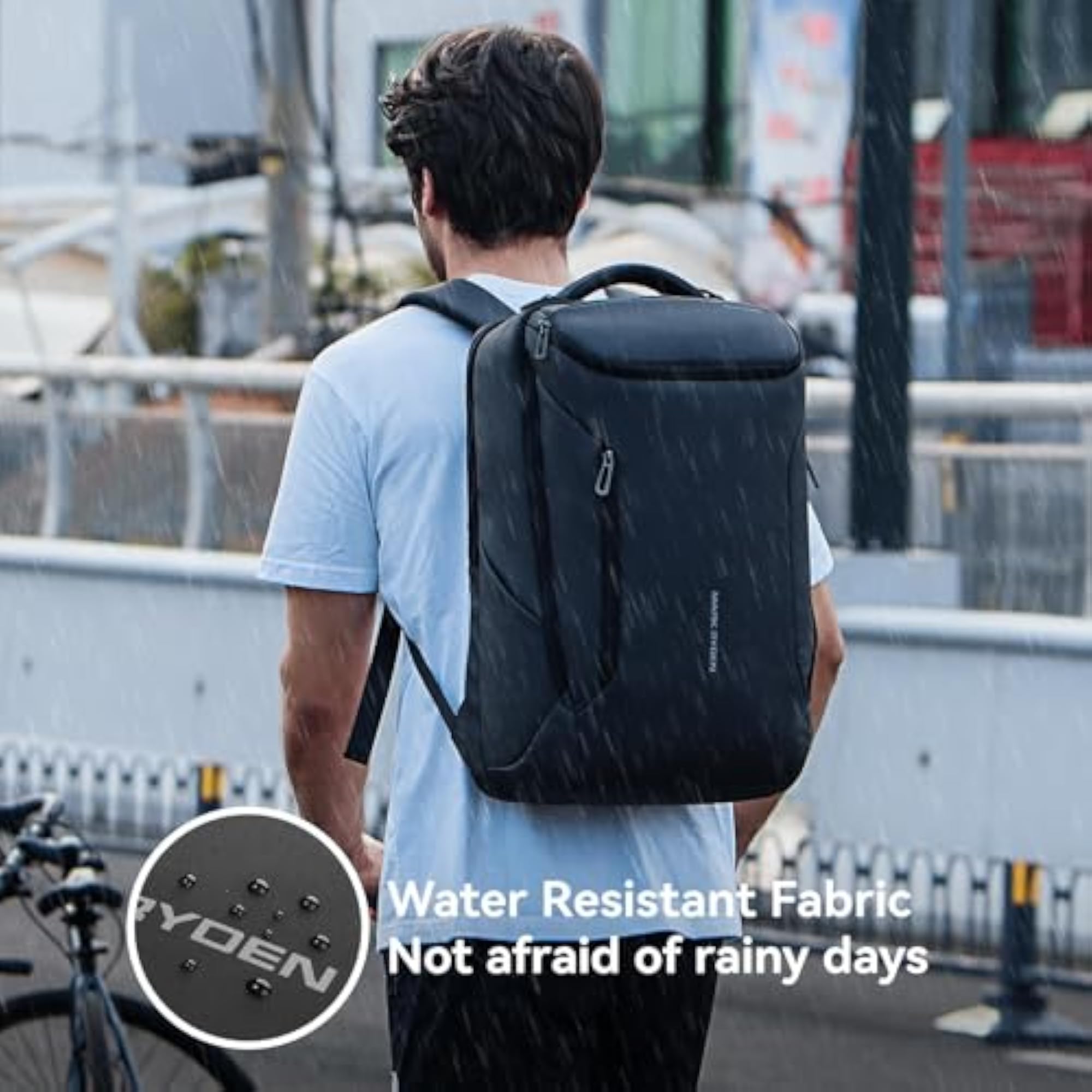 Business Backpack for Men, Waterproof High Tech Design