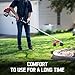 PowerSmart 25.4cc Gas Weed Wacker, String Trimmer/Edger 16-Inch with 10-Inch Brush Cutter for Grass Cutting
