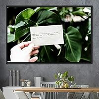 Framed Canvas Wall Art Pressed Quotes 3D Chic Inspirational Multicolor Pop Art Quotes Typography Ultra Whimsical - 16x24 inches