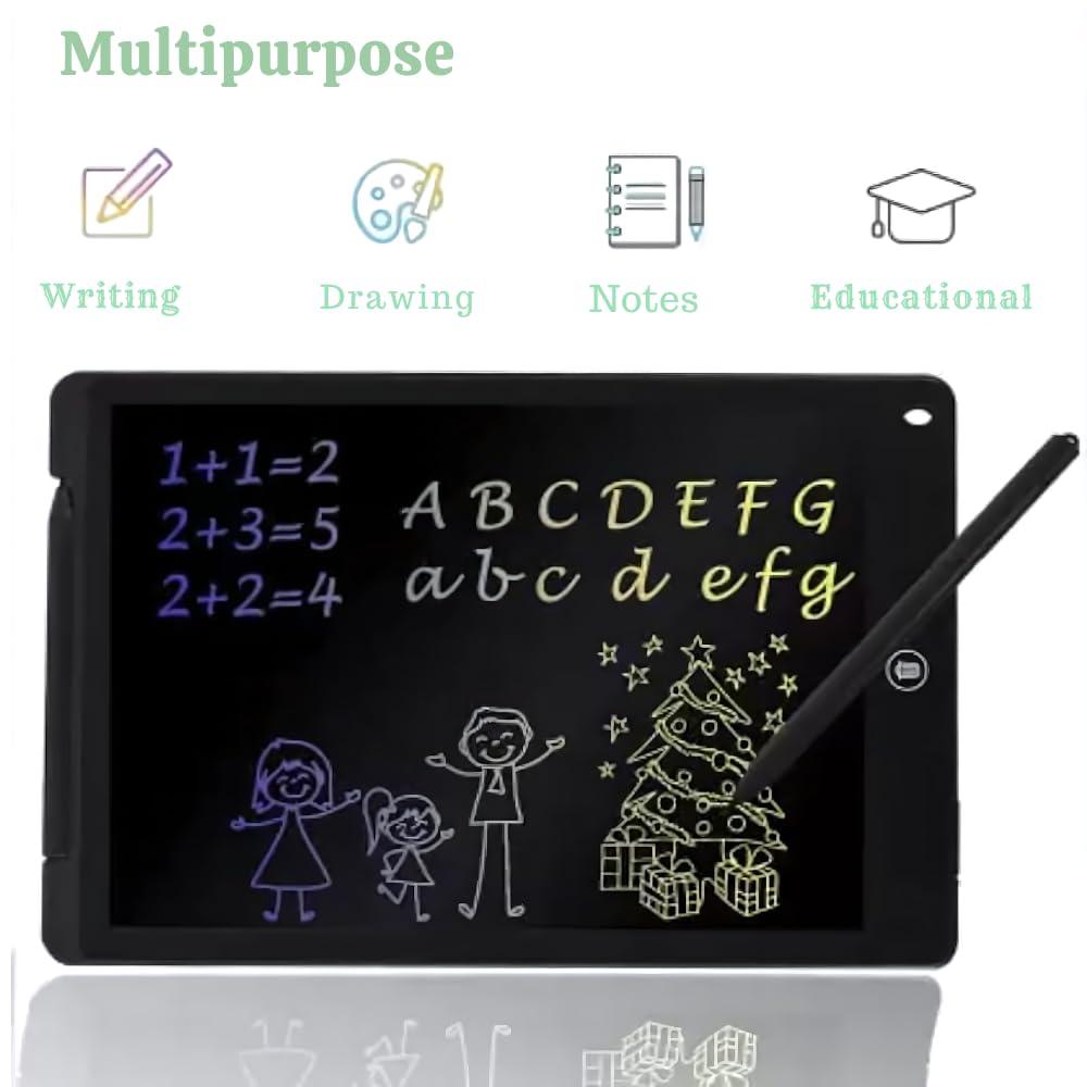 Lapras 𝟓 𝐘𝐞𝐚𝐫𝐬 𝐖𝐚𝐫𝐫𝐚𝐧𝐭𝐲 12-Inch Portable LCD Writing Tablet, Premium LCD Writing Tablet Kids, Erasable Electronic Doodle Boogie Board, Digital Handwriting Memo Drawing Pad