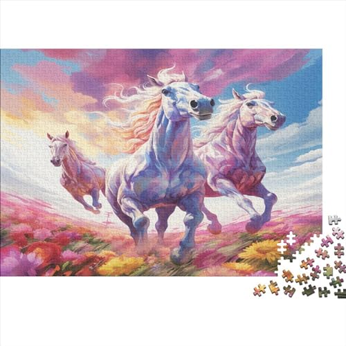 Running StalLeón Rompecabezas De Madera 1000 Piezas, 1000 Piezas Puzzle para Adultos Rompecabezas para Adultos Obras De Arte Rompecabezas Juego Familiar 1000pcs (75x50cm)