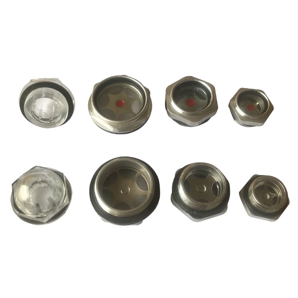 2PCS Oil Level Gauge Sight Glass for Vacuum Pumps Fits Leybold Rietschle Becker (M40)