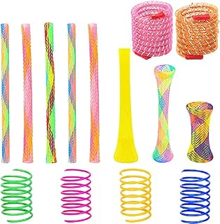 AIMICOCA 37 Pack Cat Spring Toys Set, Colorful Cat Spring Toy and Cat Tube Toy, Interactive Cat Toy for Indoor Cats, Colorful Cat Plastic Coil for Kittens to Swat, Bite, Hunt(Random Color)