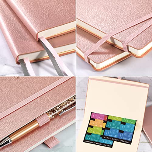 2023-2024 Planner - July 2023 - June 2024, Weekly & Monthly Planner 2023-2024, 8.5" X 11", Pen Holder, Calendar Stickers, Pocket, 25 Notes Pages, Faux Leather Cover, 2 Book Marks, A4 Premium Paper - Rose Gold #TOP5
