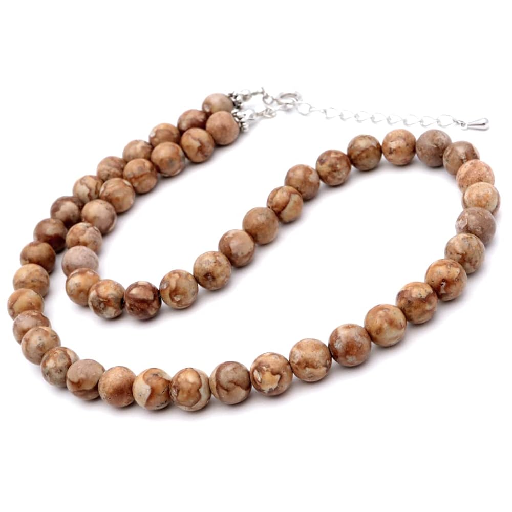 Amazon | [GOLD STONE] 姫川薬石 ネックレス 8mm 新潟県 糸魚川