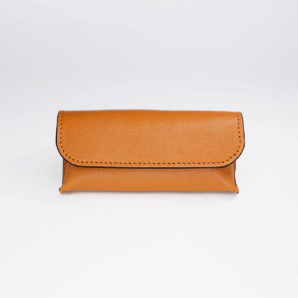 Brillenetui Sonnenbrillen Etui Glasses Case Sunglasses Case Ledergläser Fall, Tragbare Frauen, Rindsleder, Sonnenbrille, Aufbewahrungsbox, Brille Tasche Für Männer-Wachs