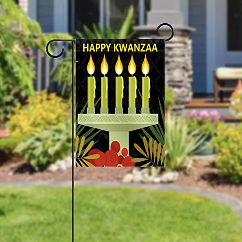Drapeau de jardin Kwanzaa double face en textile premium haute densité - 5