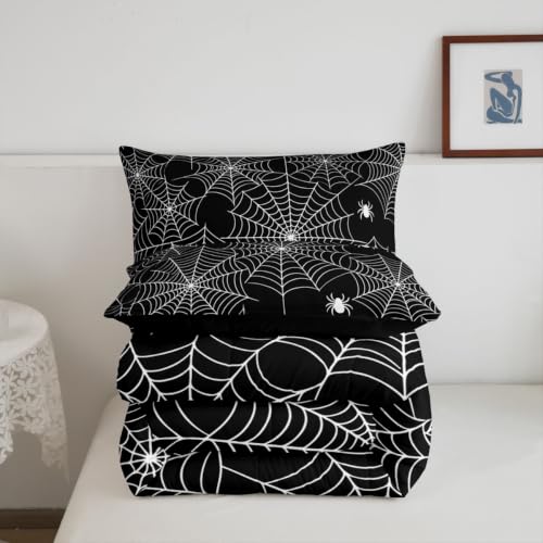 Image of Feelyou Boys Spider Web Printed Comforter Set Twin Size for Kids Girls