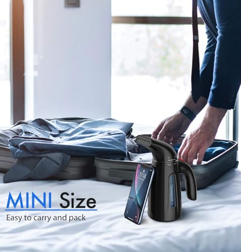 Image of OGHom Steamer for Clothes, Handheld Clothing Steamer for Garment, 240ml Big Capacity 700W Portable Travel Steam Iron (Midnight Grey)