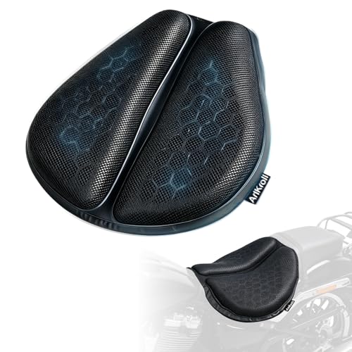 Motorrad Gel Sitzkissen Universal 3D Wabenstruktur Gelkissen Motorrad Struktur Atmungsaktive Stoßdämpfung Sitzpolster für Lange Fahrten