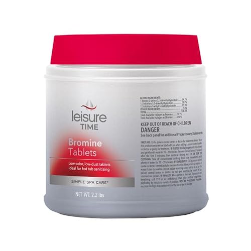 LEISURE TIME Brom Tabs Spa Chemicals 2.2 lb. - Total Qty: 12; Each Pack Qty: 1 -  45401