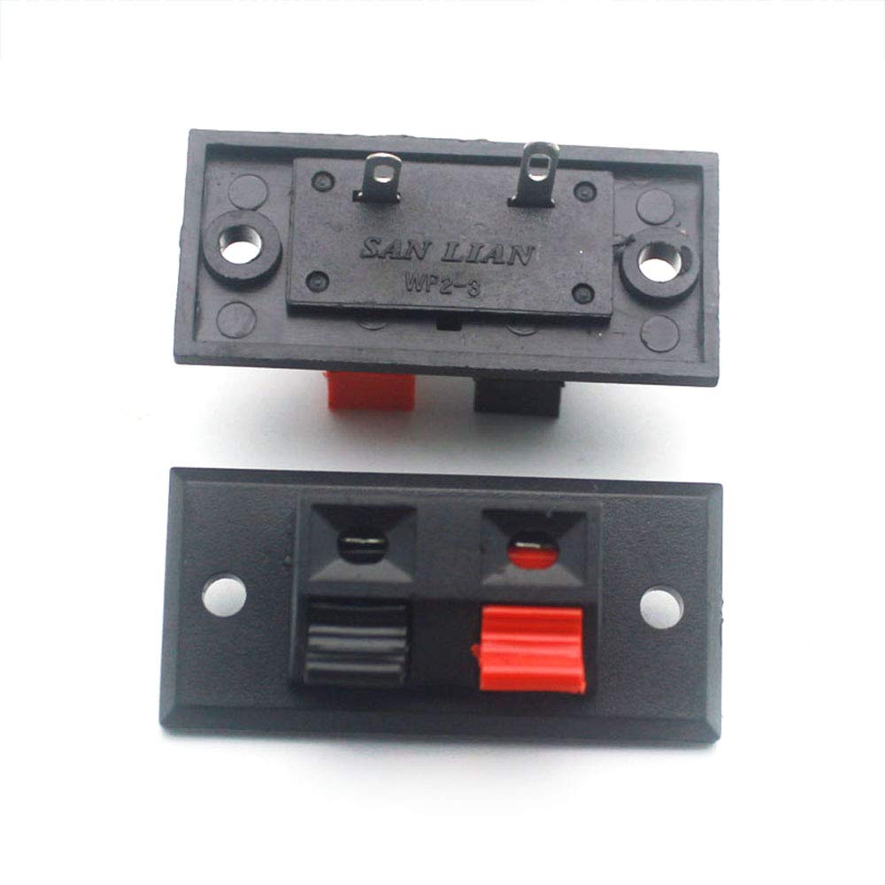 12pcs 12 Way Jack Socket Spring Push Release Connector Speaker Terminal Strip