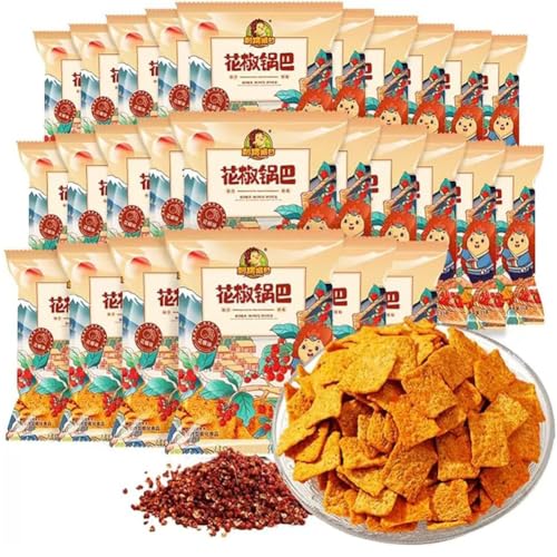 Wsyls Crisps Crisps Multipack Rice Cracker Asian Rice Crackers French Fries Snacks Mixed Sichuan Peppercorn Rice Crackers - Spicy And Crunchy Delight 