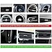 HZEL Car Air Conditioner Outlet Decoration Strip, 10PCS Waterproof Bendable Vehicle Air Vent Outlet Trim, Shiny Moulding Decorative Trim Strip, Universal Automotive Interior Accessories (Multicolor)