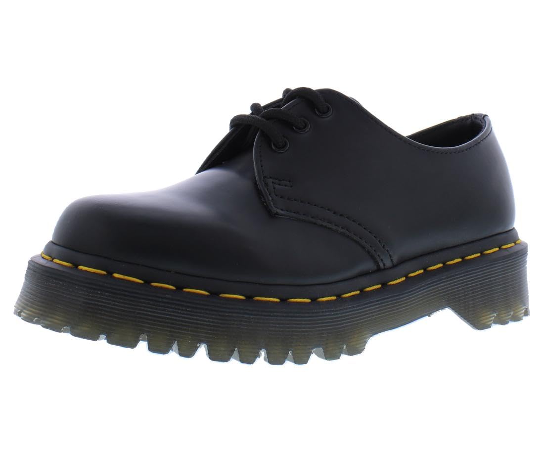 靴 Dr. Martens 1461 W Black UK4 US6 EU37 Dr. Martens Unissex-adulto 1461 Bex Smooth, Midnight Black/Shadow