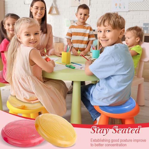 Image of Libima 4 Pcs Wiggle Seat for Kids Inflated Wobble Cushion