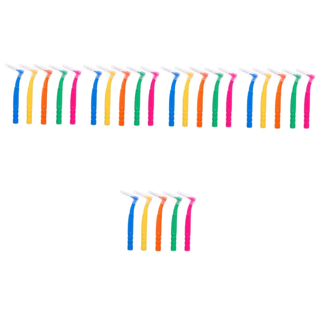 Healvian 250 Piezas Cepillo Interdental Cepillo De De Goma Herramientas De Limpieza De Cepillo De Limpieza Cepillos Interdentales Entre Plástico