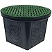 StormDrain FSD-3017-20BKIT-6-GRN 20-in. Large Round Catch Basin with Green Grate Kit