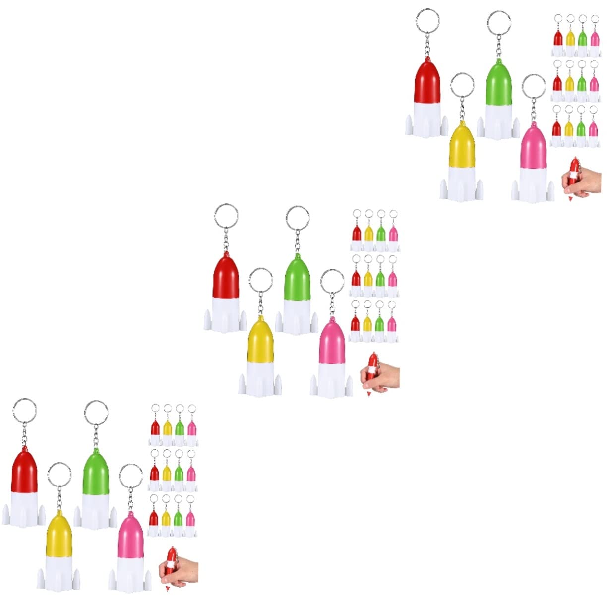 3 Ensembles Porte-clés Stylo À Bille Stylos Effaçables Noirs Stylo Fidget Stylos À Bille Rétractable Stylo Sur Une Chaîne Fournitures De Bureau Esthétique Plastique 12 Pièces * 3