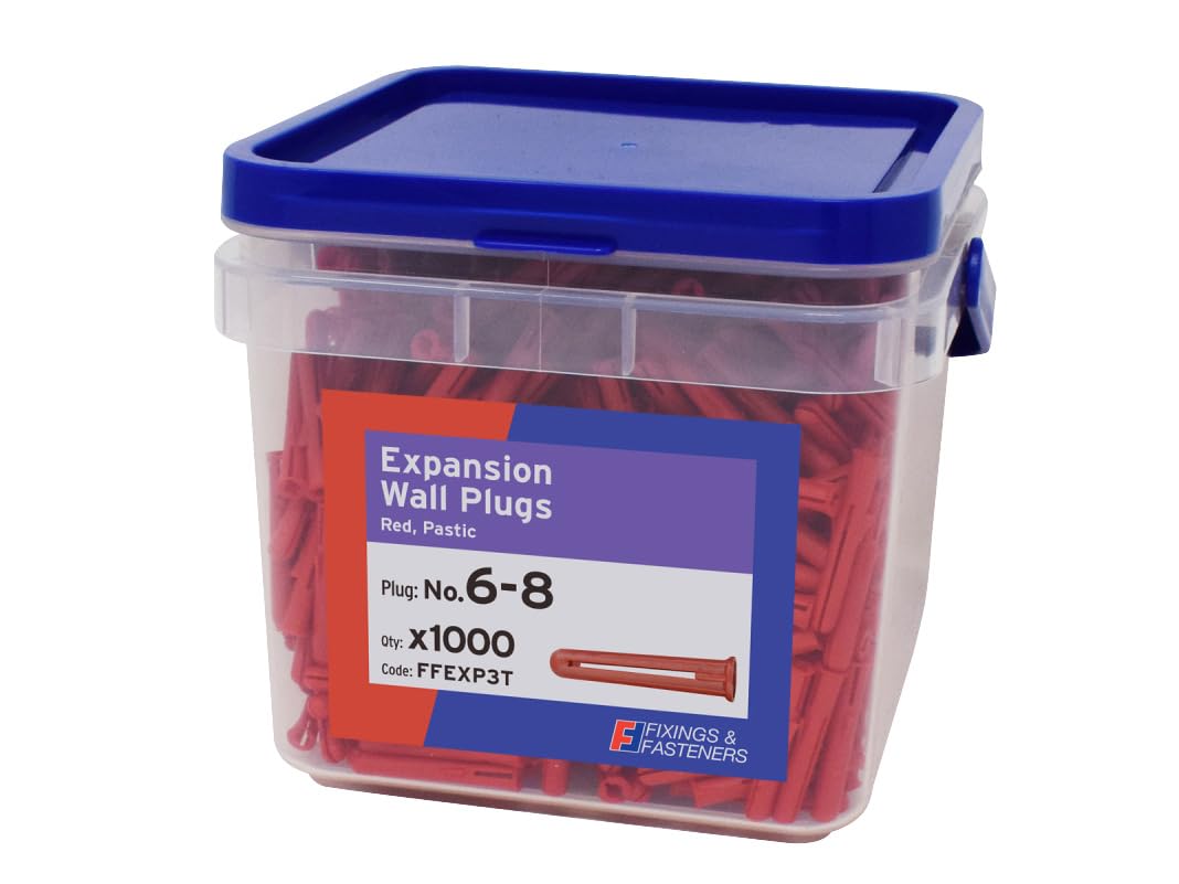 ForgeFix FFEXP3T Expansion Wall Plug Red Tub 1000x Plugs