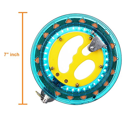HappyToy Kite Reel Winder Kite String Handle Reel [Lock-on] with Line - 1000ft Durable String (Blue - Yellow) - Thumbnail 6