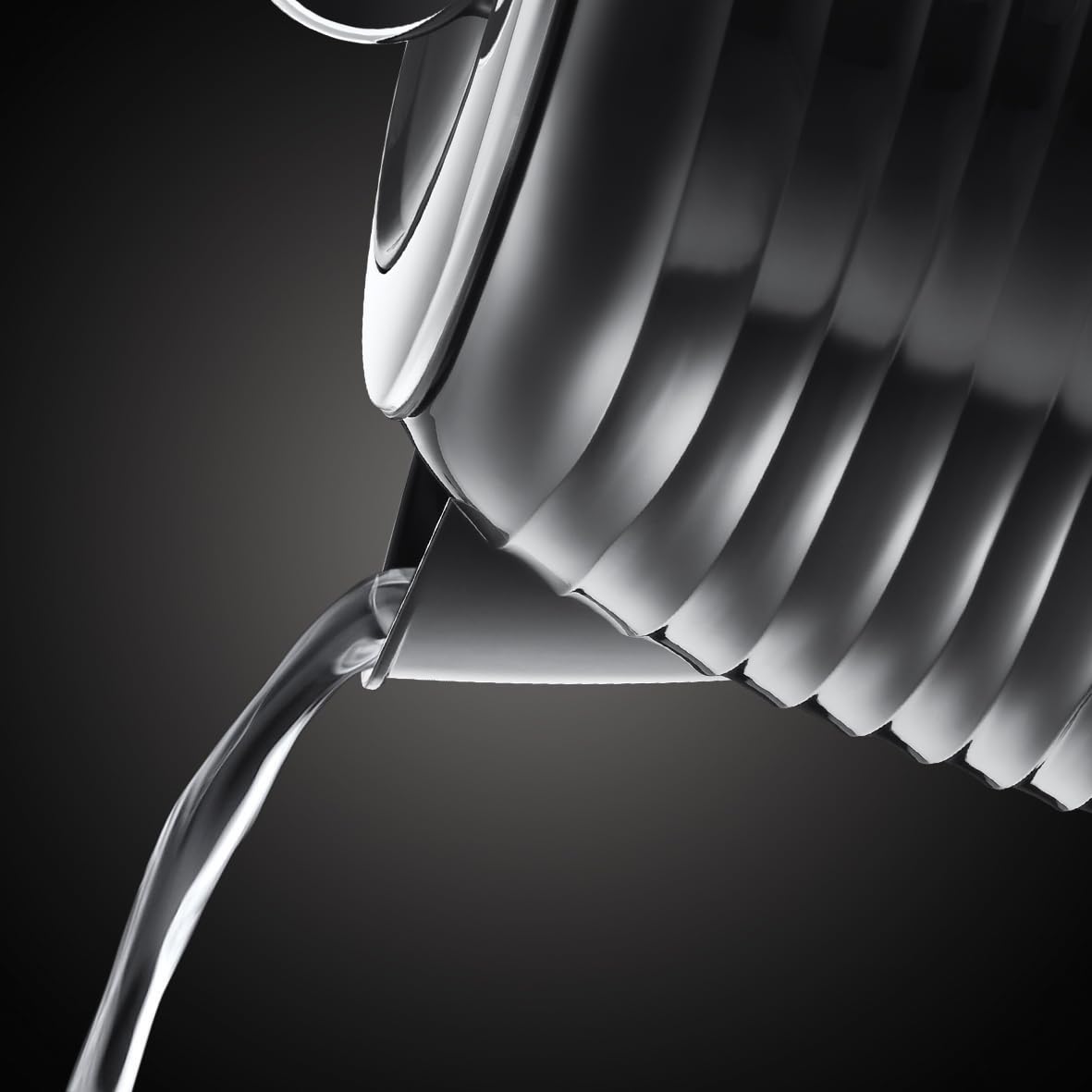 Russell Hobbs Hervidor de Agua Eléctrico Inspire, 1,7 litros, 2400 W, Filtro Extraíble, Zona de Ebullición Rápida, Base de 360°, Indicador Nivel de Agua, Plástico Texturizado, Negro, 24361-70
